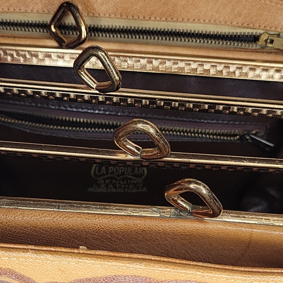 Leather Vintage Mexican Inspired Handbag - Picture 13 of 15